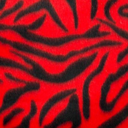 Zebra Print Fleece Polyester Fabric - Zebra Print, 60" Width, 280 GSM (1 Yard)