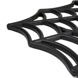 Black Spider Web Rectangular Halloween Doormat 18" x 30"