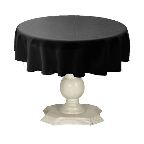 Tablecloth Dull Bridal Satin Fabric - 54" Round, Color Options (1 Piece)