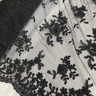 Beaded Corded Floral Lace Fabric 52" Scalloped Edges