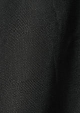 1 Yard Solid Black Midweight Pure Linen Fabric 8 oz Durable 60 Inches Wide