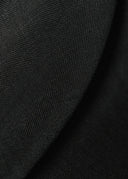 1 Yard Solid Black Midweight Pure Linen Fabric 8 oz Durable 60 Inches Wide