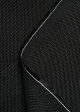 1 Yard Solid Black Midweight Pure Linen Fabric 8 oz Durable 60 Inches Wide