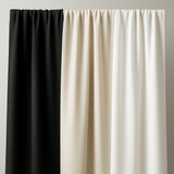 Blackout Drapery Lining Polyester Fabric - Black, 60" Width