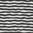 Swim Knit Black and White Wavy Stripes Nylon Spandex