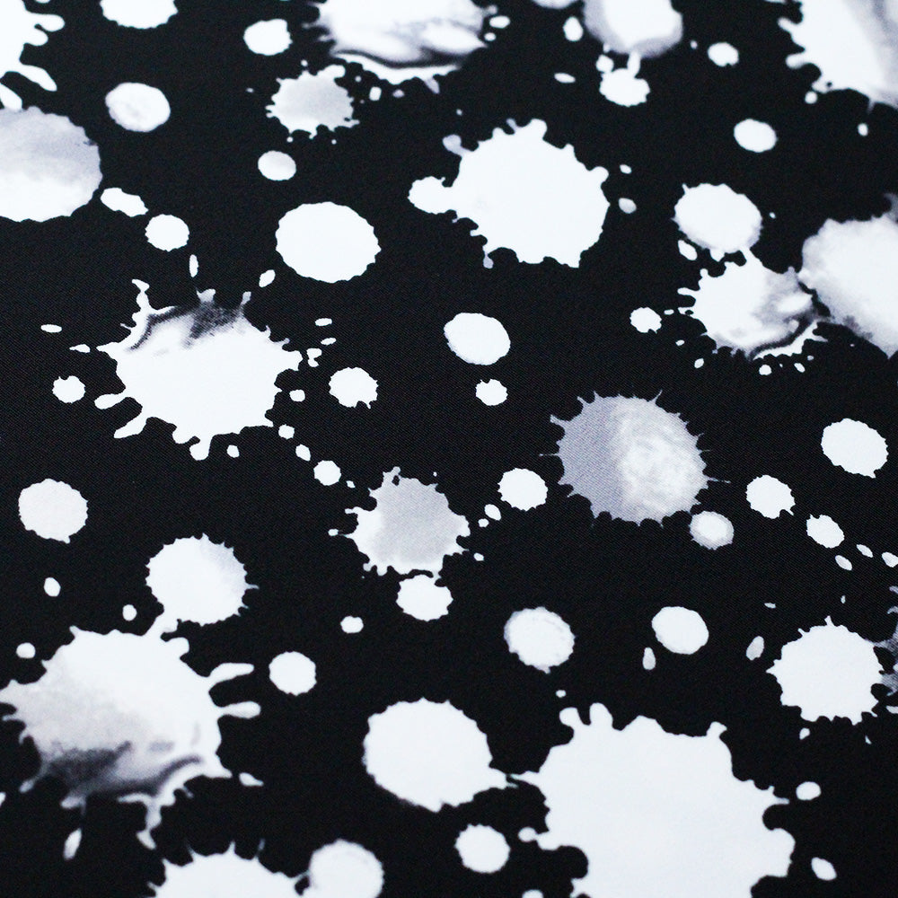Foxy Lady Dots Nylon Spandex Fabric - Multiple Colors, Paint Splatter Dots, 58/60" Width (1 Yard)