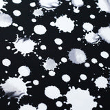 Foxy Lady Dots Nylon Spandex Fabric - Multiple Colors, Paint Splatter Dots, 58/60" Width (1 Yard)