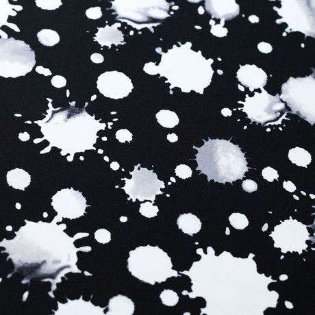 Foxy Lady Dots Nylon Spandex Fabric - Multiple Colors, Paint Splatter Dots, 58/60" Width (1 Yard)