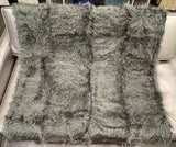 Faux Fur Throw Blanket 60" x 50" Shaggy Long Pile