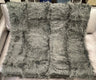 Faux Fur Throw Blanket 60" x 50" Shaggy Long Pile