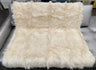 Faux Fur Throw Blanket 60" x 50" Shaggy Long Pile