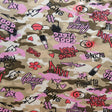 Cotton Lycra Jersey Knit Fabric Bling Graffiti Camo