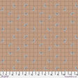 Cotton Fabric Bloom Check Tan Flourish and Bloom 44/45"