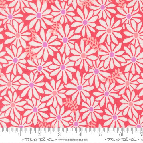 Cotton Print Bloom Crab Reef Fabric 44/45" Red