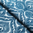 Mosaic Nylon Spandex Fabric - Black Or Blue Moroccan Mosaic Print, 58/60" Width (1 Yard)