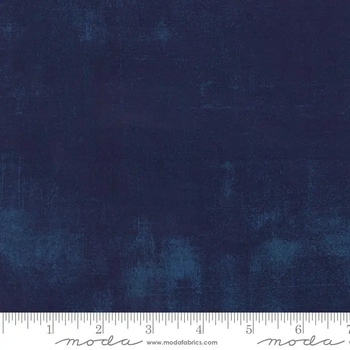Cotton Grunge Basics Navy Fabric 44/45"