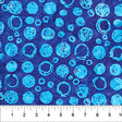 Cotton Print Blue Bubble Celebration Fabric 44/45"