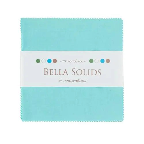 MODA Bella Solids Egg Blu Charm Pack Precuts