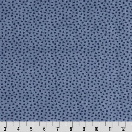 Blue Extra Wide Dottie Cuddle Fabric