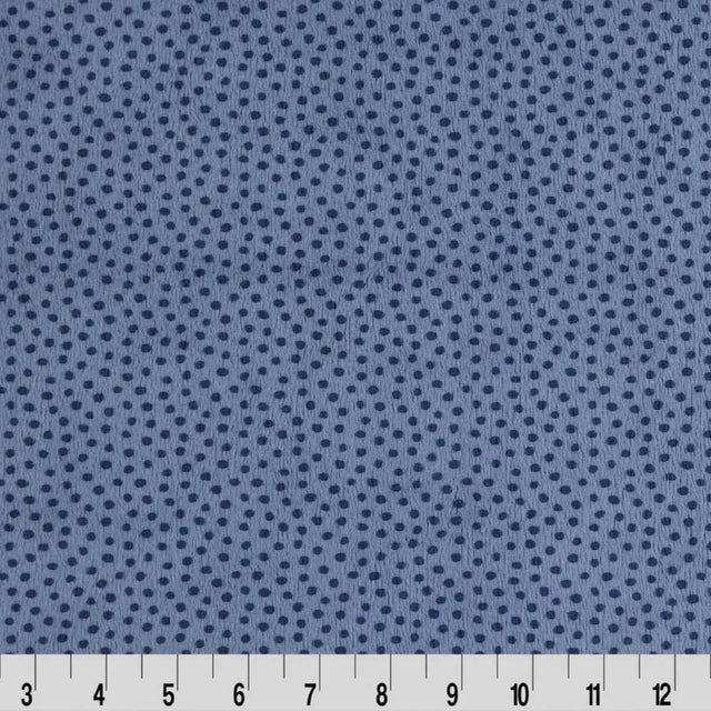 Blue Extra Wide Dottie Cuddle Fabric
