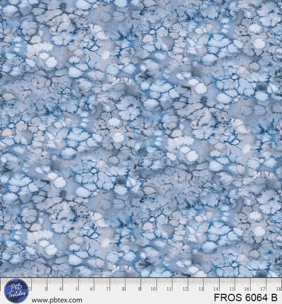 Cotton Print Blue Frost Fabric 44/45"
