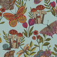 Cotton Print Fabric Blue Green Teal Small Wonders Toss
