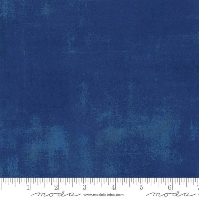 Cotton Fabric Blue Grunge Basics Cobalt 44/45