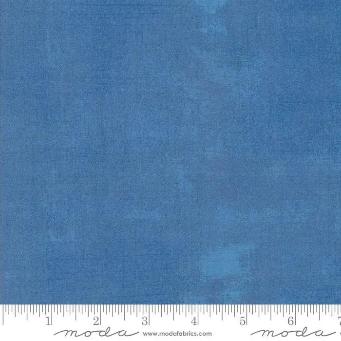 Cotton Print Blue Grunge Basics Delft 44/45" Per Yard