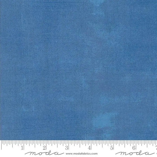 Cotton Print Blue Grunge Basics Delft 44/45" Per Yard