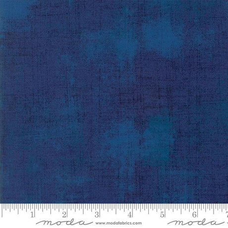 Cotton Print Blue Grunge Basics Regatta 44/45" Fabric