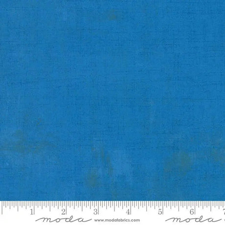 Cotton Fabric Blue Grunge Basics Sapphire 44/45