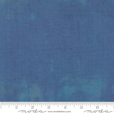 Cotton Fabric Blue Grunge Basics Sea 44/45" Per Yard