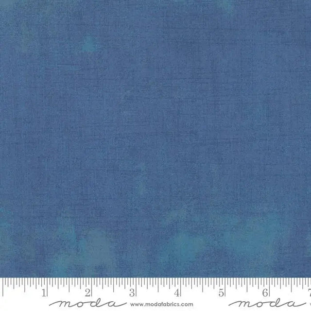 Cotton Fabric Blue Grunge Basics Sea 44/45" Per Yard