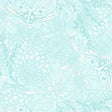 Cotton Floral Butterflies Fabric Light Aqua 44/45"