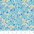Cotton Blue Meadow Pocket Posies Fabric 44/45"
