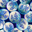 Cotton Bluebonnet Vignettes Fabric Navy 44/45"