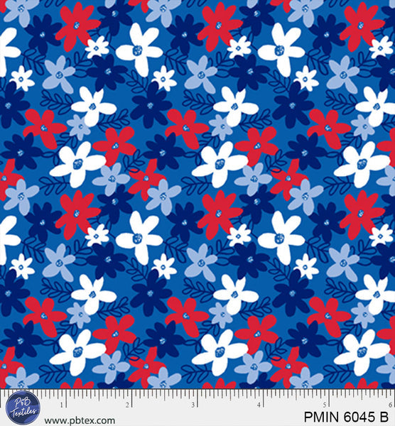 Cotton Patriotic Minis Print Fabric
