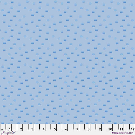 Cotton Fabric Blue Toppers 44/45" Width