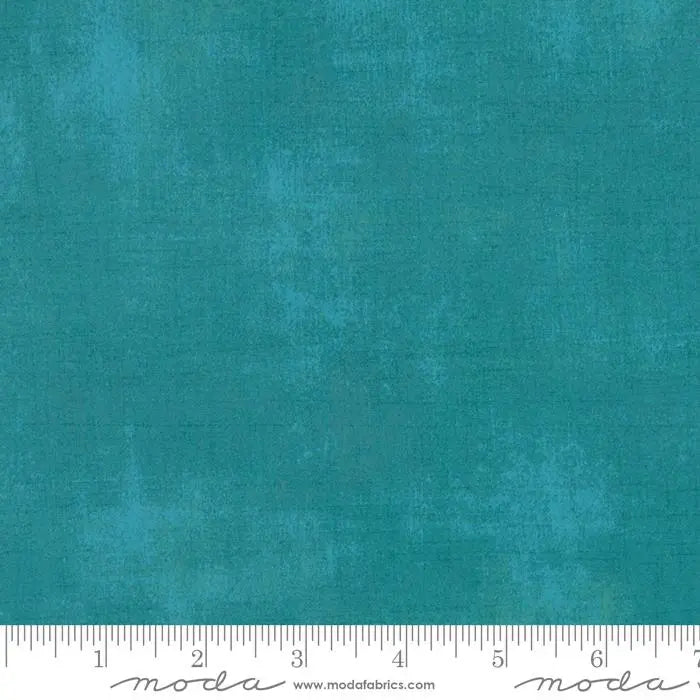 Cotton Fabric Blue Turquoise Grunge Basics Ocean 44/45