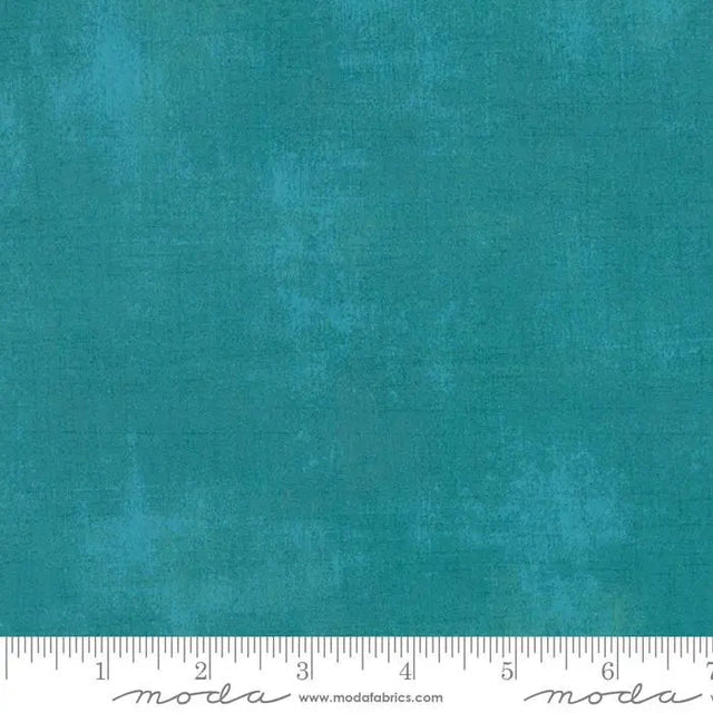 Cotton Fabric Blue Turquoise Grunge Basics Ocean 44/45