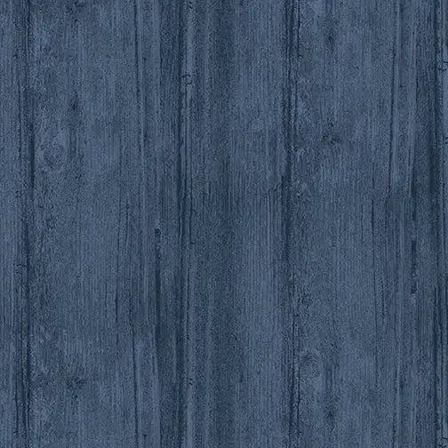 Cotton Flannel Wideback Fabric Blue Washed Wood