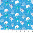 Cotton Print Blue White Pack Squishmallows Fabric 44/45"
