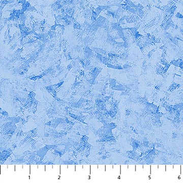 Cotton Fabric Blue White Water Camping Therapy 44/45"