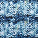 Stretch Woven Boardshort Fabric High Point Abstract Flow Blue
