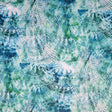 Athletic Jersey Knit Poly Spandex Abstract Snakeskin Blue/Green