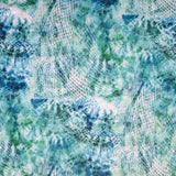 Athletic Jersey Knit Poly Spandex Abstract Snakeskin Blue/Green