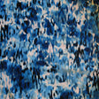 Swim Knit Blue Molecular Abstract Print