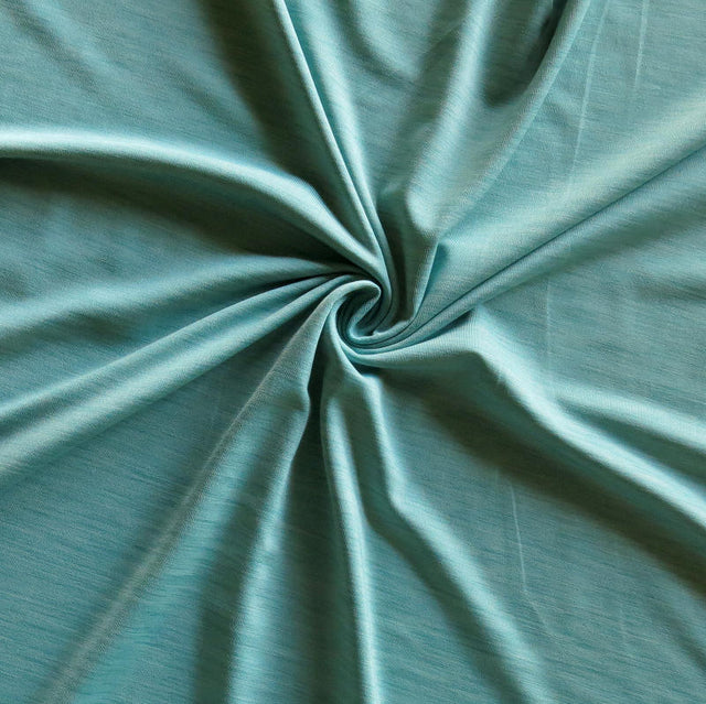 Poly Spandex Jersey Knit Fabric Blue Pearl Marl 4-Way Stretch