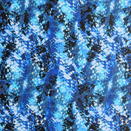 Swim Knit Blue Pebble Abstract Nylon Spandex