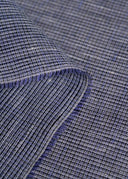 1 yarda de tela de lino puro irlandés con rayas tweed azules, 62"/60" de ancho